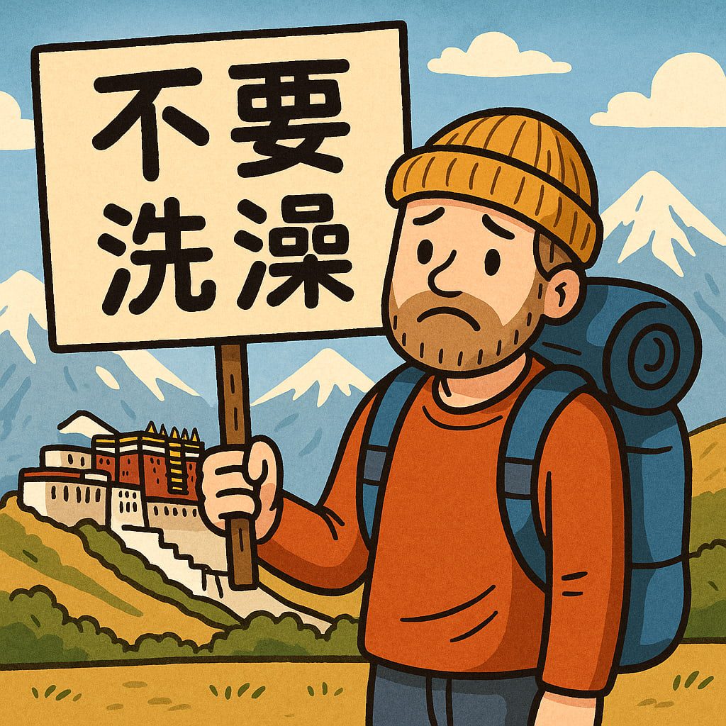 Can't I take a shower while traveling in Tibet?