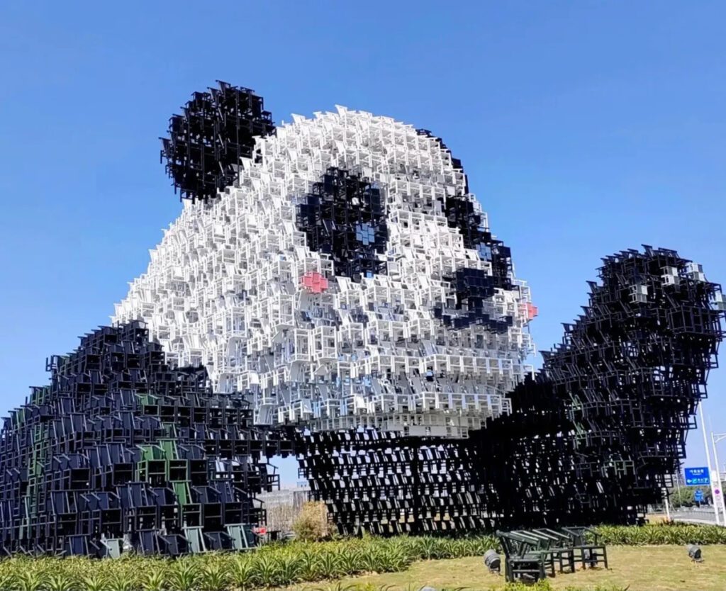 成都大型熊貓裝置藝術雕塑,四川成都城市地標