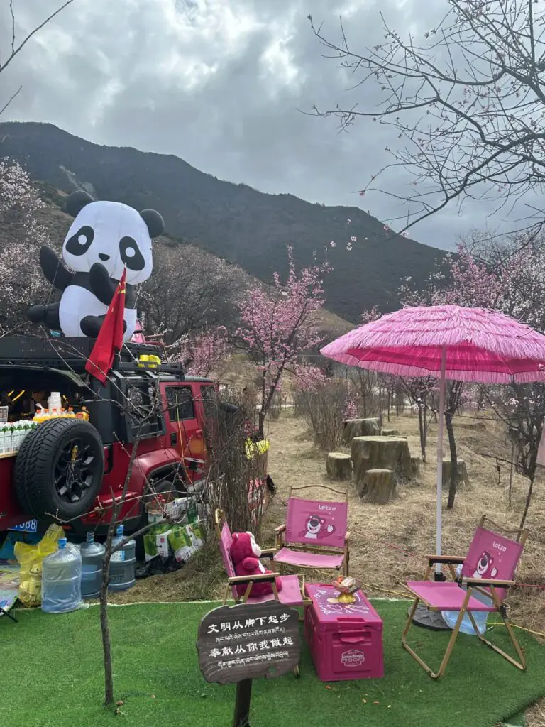 Gala Peach Blossom Village དགའ་ལ་|Nyingchi, Tibet Attractions—Main Venue of the Nyingchi Peach Blossom Festival|China2Go Gala Peach Blossom Village Coffee Stands
