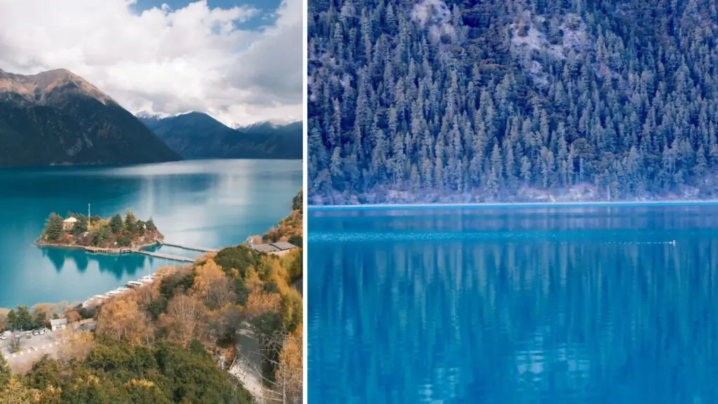 Basong Co དཔའ་བསུས་མཚོ་ | Nyingchi, Tibet Attractions—A Paradise on Earth with a Temple in the Lake | China2Go Bassoon in the fall and winter.